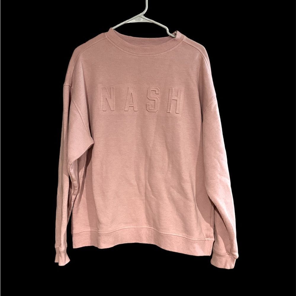 The Nash collection 3D logo sweater sweatshirt M L pink
